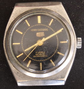 【送料無料】montre ancienne mcanique henri castignac f5125|hokushin