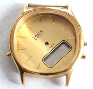 【送料無料】boitier de montre yema double affichage m1355 640 , 32 mm f4005｜hokushin