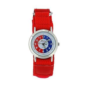 【貨物輸送無料】the olivia collection time teacher red easy fasten watch  telling time award 男女兼用腕時計-腕時計