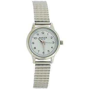 【貨物輸送無料】reflex ladies stainless steel soft expanding bracelet strap watch refx0005 男女兼用腕時計-腕時計