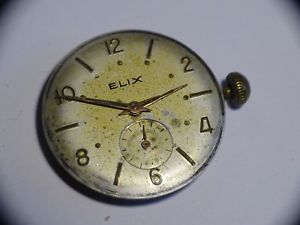 【送料無料】vintage mouvement de montre mcanique elix mvt 23360|hokushin