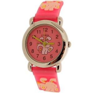 【送料無料】citron analogue kidsgirls bunny rabbit design pink silicone strap watch kid012 12,565円