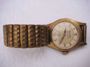 【送料無料】ancienne montre mcanique gewa plaqu or ancre 15 rubis vbb60