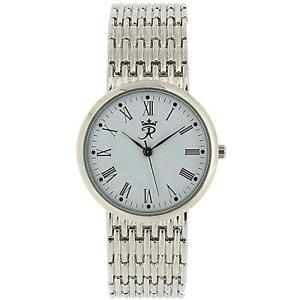 【送料無料】realm gents round quartz analogue silver tone mens bracelet strap watch rb63g