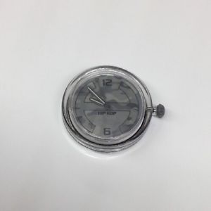 【貨物輸送無料】movimento al quarzo orologio hip hop cassa 36粍  grigio militare 腕時計-男女兼用腕時計