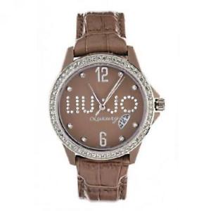 【送料無料】orologio donna liu jo luxury colortime tlj031 pelle marrone swarowski regular｜hokushin