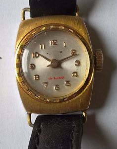 【送料無料】montre femme plaqu or, mvt as 1011｜hokushin