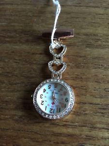 【送料無料】ladies stone encrusted gold coloured dropwatch w6044