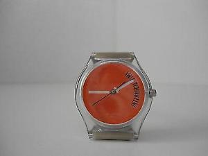 【貨物輸送無料】orologio uomo donna 地方検事 polso  quarzo quadrante arancio cinturino plastica 腕時計-男女兼用腕時計