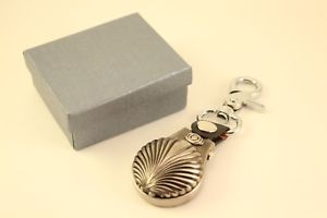 【送料無料】strada fashion jewelry spring action fliptop shell bronzetone keychain watch｜hokushin
