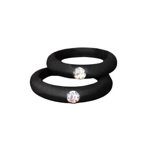 【貨物輸送無料】5粍 colorful environmental silicone ring rhinestones couple rings wedding gift f 男女兼用腕時計-腕時計