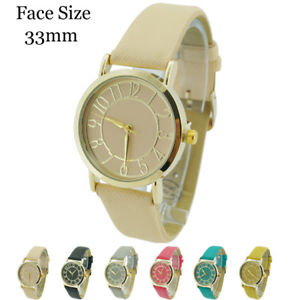 【送料無料】ladies designer leather watch 33mm|hokushin