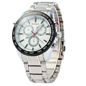 【貨物輸送無料】orologio 地方検事 polso curren 8189 uomo analogico quarzo moderno fashion casual lac 腕時計-男女兼用腕時計