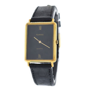【送料無料】authentic ladies tourneau vintage steel gold 24mm quartz watch