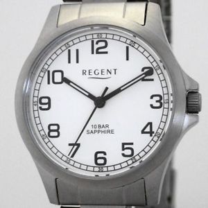 【送料無料】regent volltitan midsize damenuhr 10 bar wr saphirglas uvp 84,90 eur