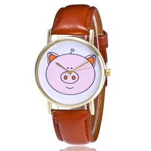 【送料無料】pig i love farming agriculture quartz wrist watch|hokushin