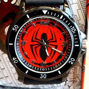 【貨物輸送無料】marvel spiderman wrist watch  インチ decorative tin case