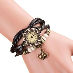 【貨物輸送無料】cat quartz watches leather weave around wristwatch 男女兼用腕時計-腕時計