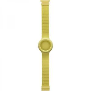 【送料無料】cinturino di ricambio hip hop hero hbu0119 large 40mm silicone giallo|hokushin
