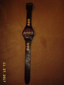 【貨物輸送無料】quintel classic bat man lcd digital watch 1989 v102 plastic strap childrens 腕時計-男女兼用腕時計