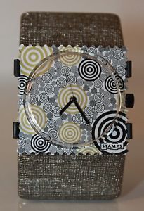 【送料無料】stamps uhr circle games 100101 stamps zifferblatt belta structure silver｜hokushin