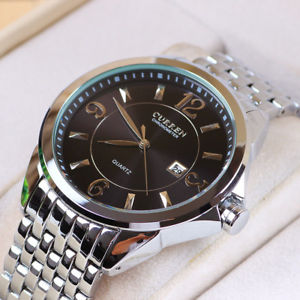 【送料無料】orologio da polso curren 8071 uomo analogico quarzo elegante acciaio data ne lac｜hokushin