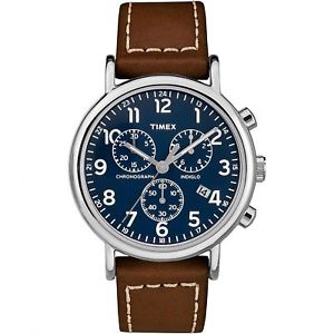 【送料無料】timex tw2r42600 blue weekender chronograph wristwatch