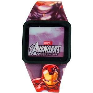 【送料無料】avengers boys led touch screen multicolour rubber strap watch avg3522|hokushin