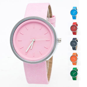 【送料無料】wow bunte modische damenuhr uhr silber blau rosa rot orange neu|hokushin