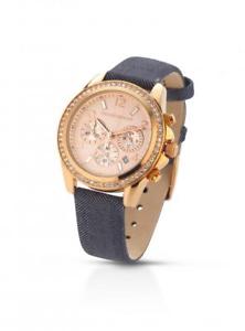 【送料無料】orologio donna roccobarocco rb0064ast chrono ros pelle tessuto swarovski