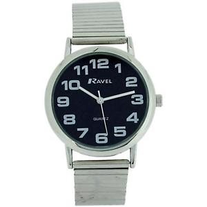 【貨物輸送無料】ravel gents stainless steel soft expandable bracelet strap watch r0208031 男女兼用腕時計-腕時計