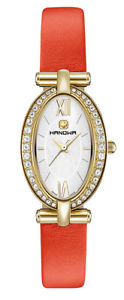 【送料無料】hanowa damenuhr millie 16607402001 analog leder rot