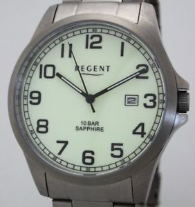 【送料無料】regent volltitan herrenuhr 10 bar wr saphirglas uvp 89,90 eur｜hokushin