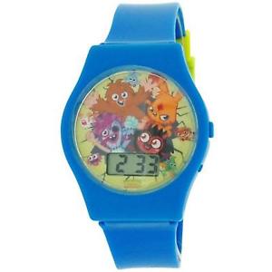 【送料無料】moshi monsters blue boys digital plastic strap watch mm018|hokushin
