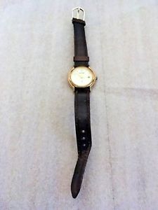 【貨物輸送無料】ladies vintage gold accurist quartz watch 腕時計-男女兼用腕時計