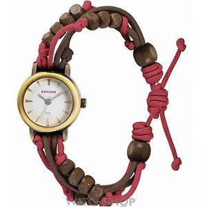 【送料無料】khnp aklf0006l kahuna ladies gold plated watch