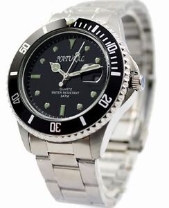 【送料無料】men stainless steel water resistant watch｜hokushin