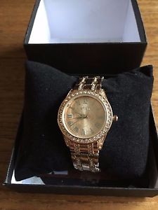 【送料無料】 ladies bling spirit stone encrusted watch w2082