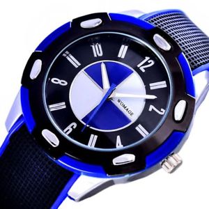 【送料無料】fashion casual sports quartz round blue male kids wristwatches waterproof resin|hokushin