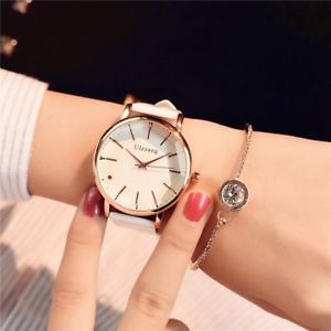【貨物輸送無料】minimalism casual women watches simple stylish white quartz wristwatch for la 腕時計-男女兼用腕時計