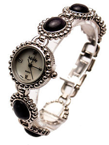 【送料無料】infinitywomens antique semi precious stones links analog quartz watch|hokushin
