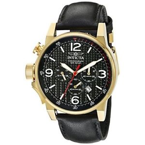 【送料無料】invicta iforce 20135 leather chronograph watch