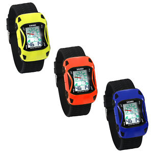 【送料無料】kids boys cartoon car shaped multifunction waterproof digital wrist watch gift