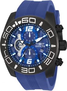 【送料無料】 mens invicta 22812 pro diver chronograph blue rubber strap watch 22,485円