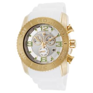 【送料無料】swiss legend mens gold steel case white rubber strap quartz watch 10067yg02s｜hokushin
