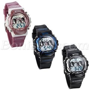 【貨物輸送無料】kids boys girls multifunction children sports waterproof digital wrist watch 腕時計-男女兼用腕時計