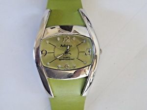 【送料無料】adrina womens quartz wrist watch green|hokushin