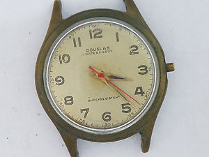 【貨物輸送無料】vintage hampden  douglas 7j wind up wristwatch  3361 腕時計-男女兼用腕時計