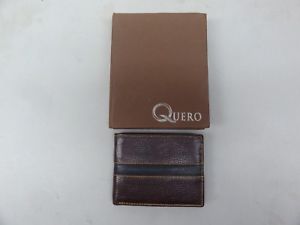 【送料無料】real nice luxe leather wallet by quero brown bifold hand crafted natural|hokushin