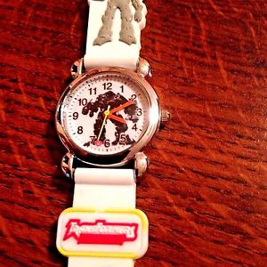 【送料無料】 white transformers boys silicone wristwatch｜hokushin 12,565円